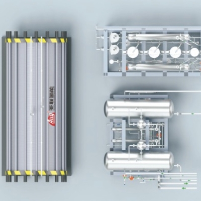 Giá tốt. 1000NM3/H Điện phân tử máy phát hydro Tối đa 99,999% độ tinh khiết đầu ra trực tuyến
